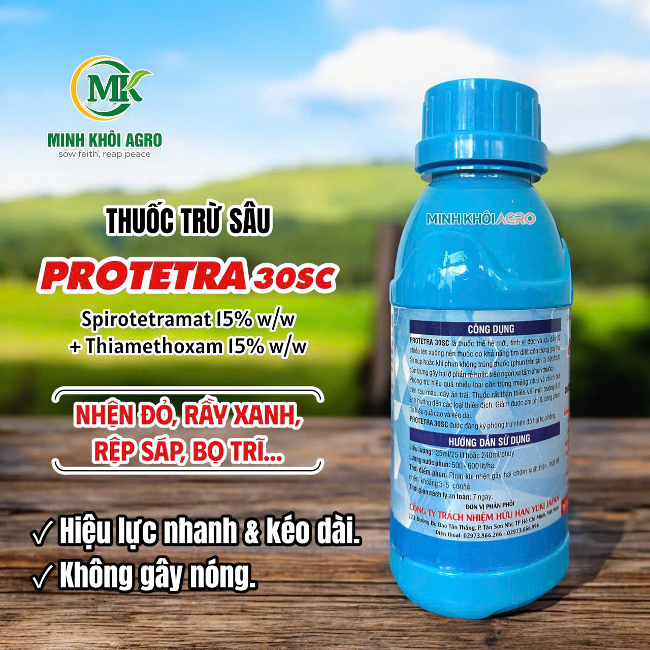 Thuốc trừ sâu Protetra 30SC - Chai 240ml